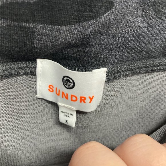 Sundry black gray camo skirt 3 - Picture 5 of 10